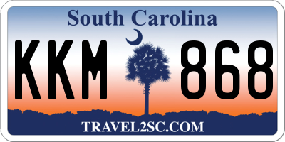 SC license plate KKM868