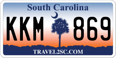 SC license plate KKM869