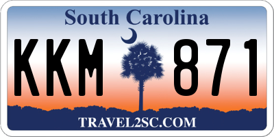 SC license plate KKM871