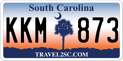 SC license plate KKM873