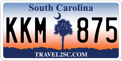 SC license plate KKM875
