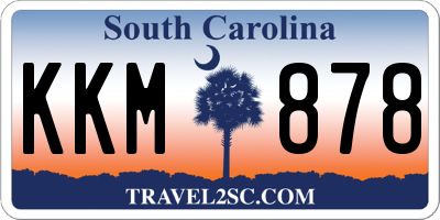 SC license plate KKM878