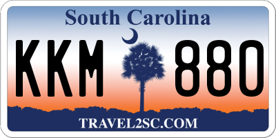 SC license plate KKM880
