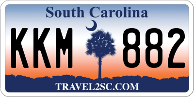 SC license plate KKM882