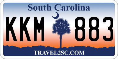 SC license plate KKM883