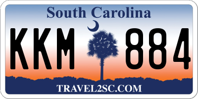 SC license plate KKM884