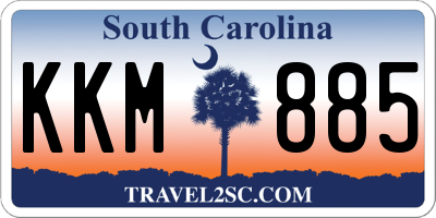 SC license plate KKM885