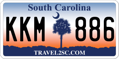 SC license plate KKM886