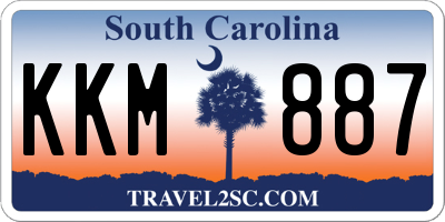 SC license plate KKM887