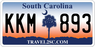 SC license plate KKM893
