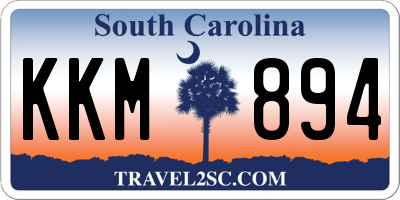 SC license plate KKM894