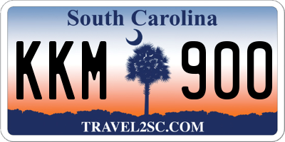 SC license plate KKM900