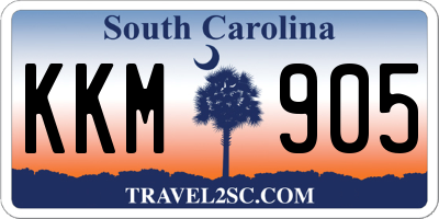 SC license plate KKM905