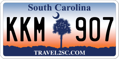 SC license plate KKM907