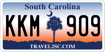 SC license plate KKM909