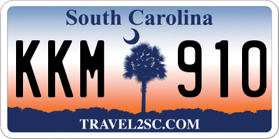 SC license plate KKM910
