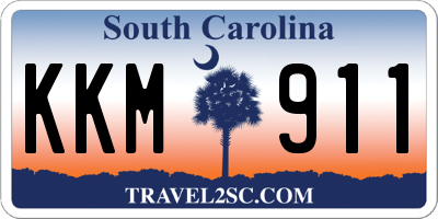 SC license plate KKM911
