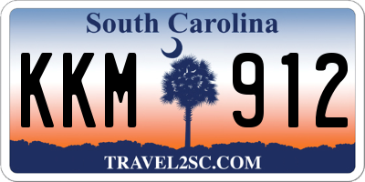 SC license plate KKM912