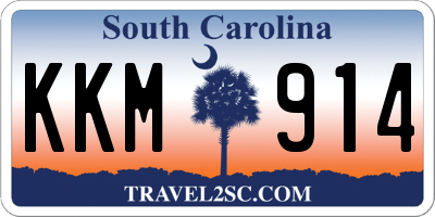 SC license plate KKM914