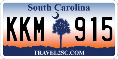 SC license plate KKM915