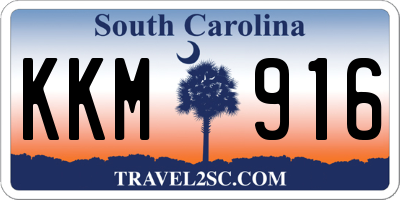 SC license plate KKM916