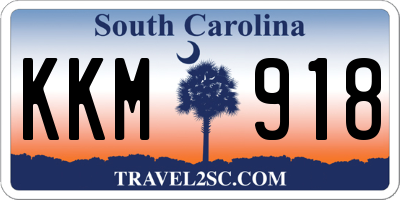 SC license plate KKM918