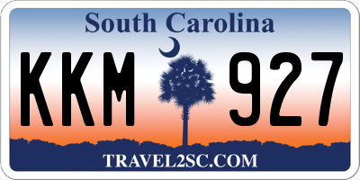 SC license plate KKM927