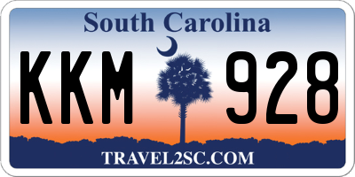 SC license plate KKM928