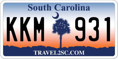 SC license plate KKM931