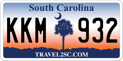 SC license plate KKM932