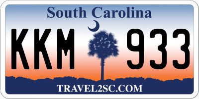 SC license plate KKM933