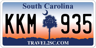 SC license plate KKM935