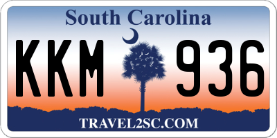 SC license plate KKM936