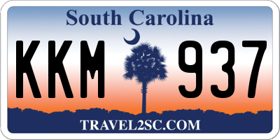 SC license plate KKM937