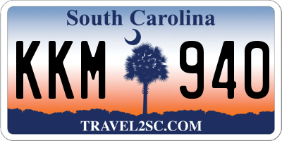 SC license plate KKM940