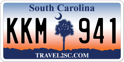 SC license plate KKM941