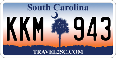 SC license plate KKM943