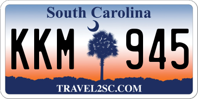 SC license plate KKM945