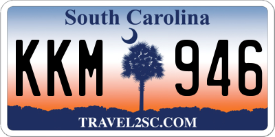 SC license plate KKM946