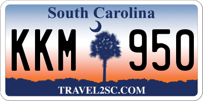 SC license plate KKM950
