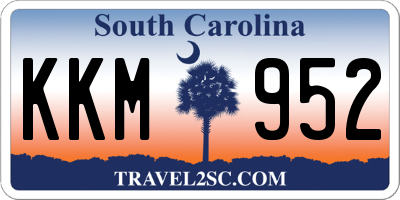 SC license plate KKM952