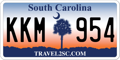 SC license plate KKM954