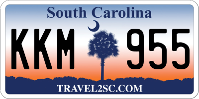 SC license plate KKM955