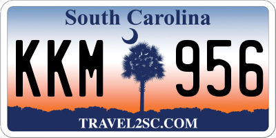 SC license plate KKM956
