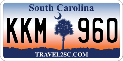 SC license plate KKM960