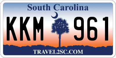 SC license plate KKM961