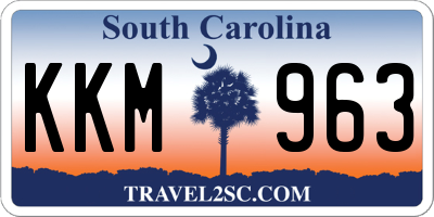 SC license plate KKM963