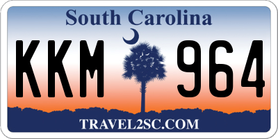 SC license plate KKM964