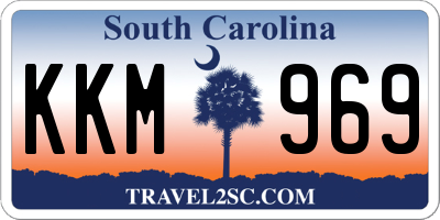 SC license plate KKM969