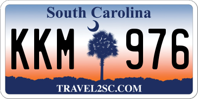 SC license plate KKM976